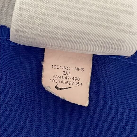 Nike NBA  Stephen Curry 30 Golden State Warriors Swingman Jersey Blue Yellow 2XL - Picture 8 of 11